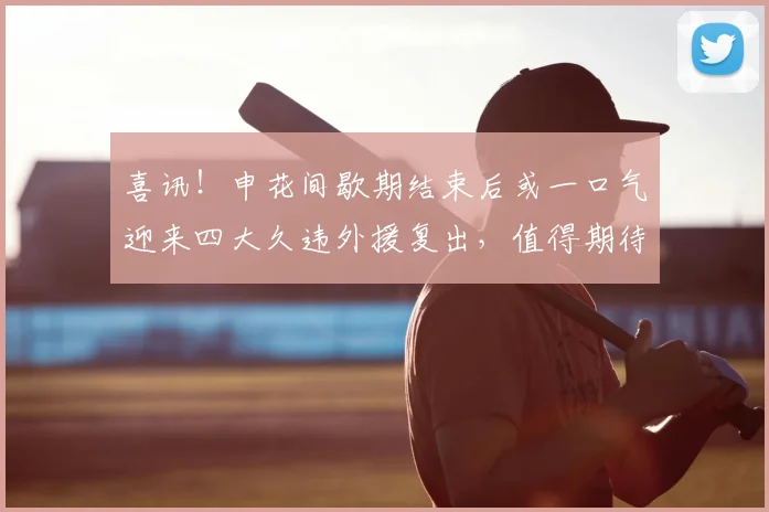 喜讯！申花间歇期结束后或一口气迎来四大久违外援复出，值得期待