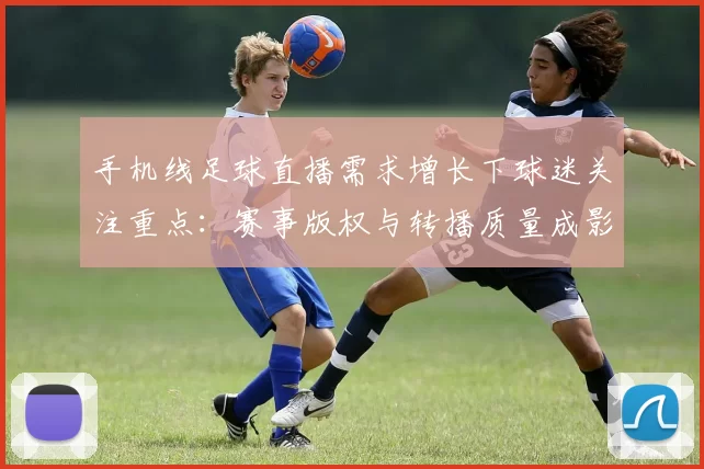 手机线足球直播需求增长下球迷关注重点：赛事版权与转播质量成影响因素